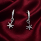 Star Charm Huggie Hoops