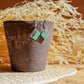 Acetate Sage Square Earrings
